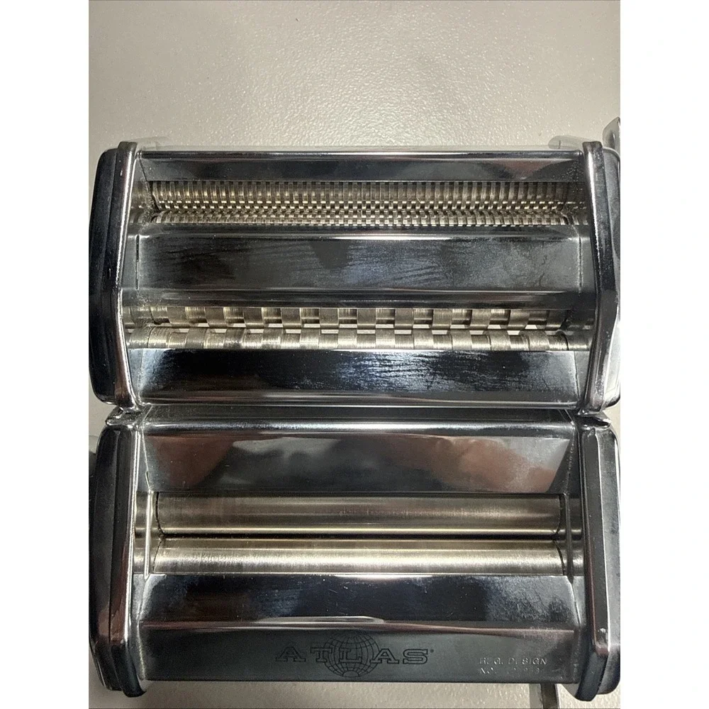 Marcato Atlas‎ Deluxe 150 Manual Crank Pasta Machine Noodle Maker Italy w/Crank